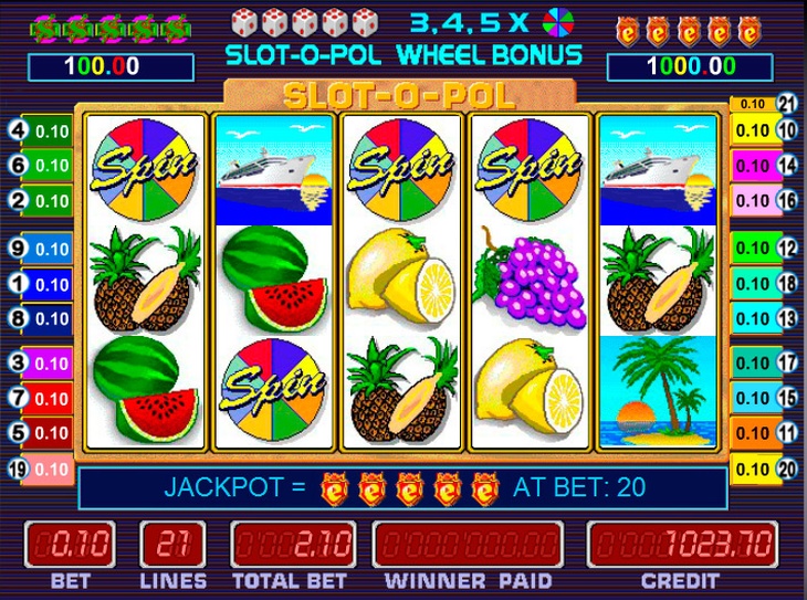 Игровой автомат «Slot-o-pol» (Слотопол) в казино Вулкан Gold