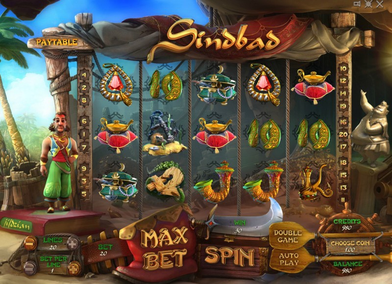 Игровой автомат «Sindbad» (Синдбад) в казино Адмирал