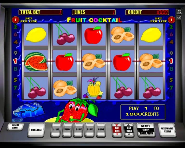 Игровой автомат «Fruit Cocktail» в казино Азино777