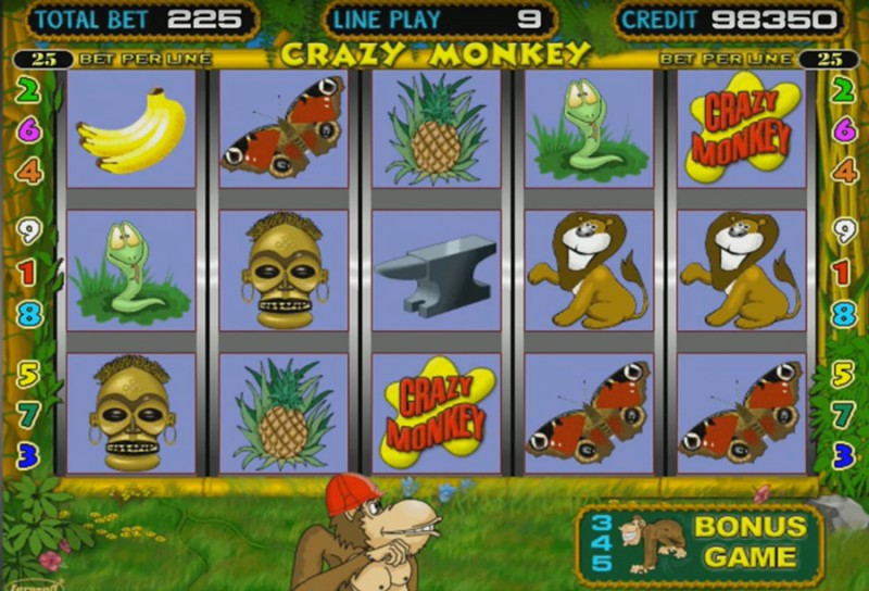 Игровой автомат «Crazy Monkey» в клубе Эльдорадо